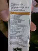 Mängden socker i น้ำส้มวาเลนเซีย 40%