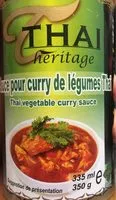 Mängden socker i Sauce pour curry de légumes Thaï