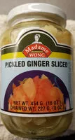 Mängden socker i Pickled Ginger Sliced