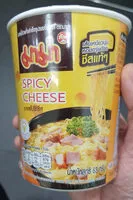 Mängden socker i บะหมี่กึ่งสำเร็จรูป รสสไปซี่ชีส - 63 g