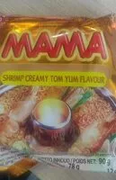 Mängden socker i Mama shrimp creamy tom yum flavor