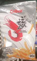 Mängden socker i Calbee prawn crackers Black pepper
