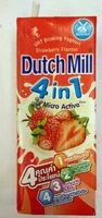 Mängden socker i Dutch Mill Drinking Yoghurt Uht Milk Strawberry 180ML. Pack