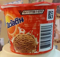 Mängden socker i ไอศกรีมดัดแปรงรสโอวัลตินผสมเกล็ดช็อกโกแลต