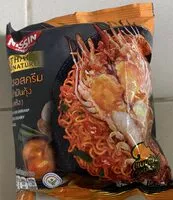 Mängden socker i นิชชินรสซอสครีมต้มยำมันกุ้งแบบแห้ง