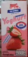 Mängden socker i โยเกิร์ตพร้อมดื่มยูเอชที กลิ่นสตอเบอร์รี่ - 200 ml