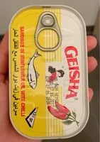 Mängden socker i Sardines huile de tournesol avec du piment