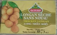 Mängden socker i Longan sèche sans noyau
