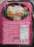 Mängden socker i สปาเก็ตตี้คาโบนาร่าแฮม