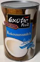 Mängden socker i Kokusnussmilch, light