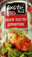 Mängden socker i Sauce sucrée pimentée aux litchis