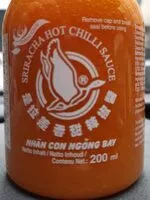 Mängden socker i Sriracha hot chilli sauce yellow chilli