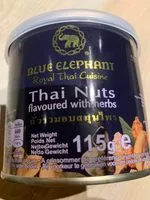 Mängden socker i Blue Elephant Nuts Flavoured With Herbs 115G