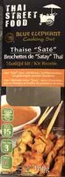 Mängden socker i Brochettes de "Satay" Thaï