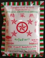 Mängden socker i ผงวุ้นอะการ์