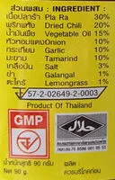 Mängden socker i น้ำพริกปลาร้าสับ สมุนไพร