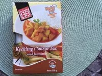 Mängden socker i Kyckling i sötsur sås med Jasminris