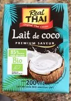 Mängden socker i Lait de coco bio