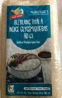 Mängden socker i Riz blanc Thai indice glycémique bas RD 43