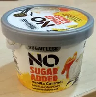 Mängden socker i ไอศครีมนมกลิ่นวานิลลา ผสมซอสกลิ่นคาราเมลตรา เอเต้