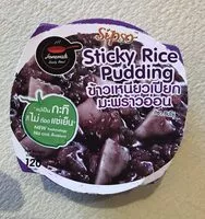 Mängden socker i Pudink s černou lepkavou rýží