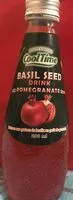 Mängden socker i Basil Seed drink with pomegranat