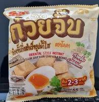 Mängden socker i ก๋วยจั๊บกึ่งสำเร็จรูปนํ้าใส