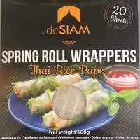 Mängden socker i Spring Roll Wrappers - Thai Rice Papers - Cialde Di Riso