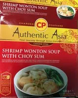 Mängden socker i Shrimp wonton soup with choy sum