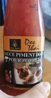 Mängden socker i Sauce piment doux