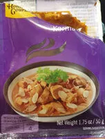 Mängden socker i Würzpaste Korma Curry / Pâte d'épices pour Korma Curry