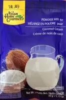 Mängden socker i Melange en poudre pour Crème de coco