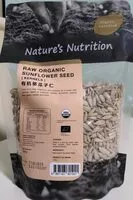 Mängden socker i Raw Organic Sunflower Seed