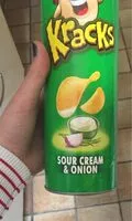 Mängden socker i Kracks sour cream & onion