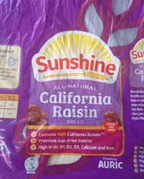 Mängden socker i All-Natural California Raisin Bread