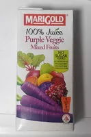 Mängden socker i 100% Purple Veggie Mixed Fruits Juice