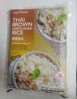 Mängden socker i Thai Brown Unpolished Rice