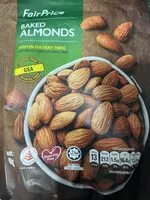 Mängden socker i Baked almonds