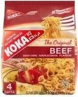 Mängden socker i Koka Beef Noodles 85G 4 Pack