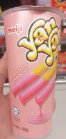 Mängden socker i Biscuit Meiji Yanyan Stick Fraise