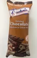 Mängden socker i Enriched chocolate wholemeal cream roll