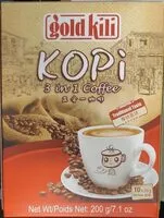 Mängden socker i Kopi 3 in 1 coffee