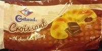 Mängden socker i Croissant with chocolate filling
