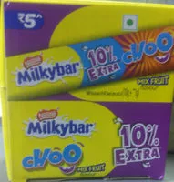 Mängden socker i milkybar ( choo - mix fruit )