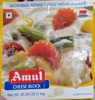 Mängden socker i Amul cheese block