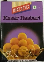 Mängden socker i Kesar Rasbari Barfi