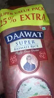 Mängden socker i Daawat Basmati 1kg