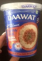 Mängden socker i Daawat Cuppa Rice Rajma Chawal