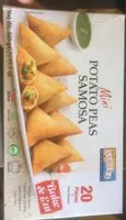Mängden socker i Mini potato peas samosa