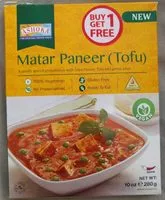 Mängden socker i Ashoka Matar Paneer (tofu)